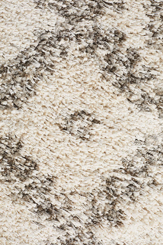 Saffron Tribal Lattice Natural Runner Rug
