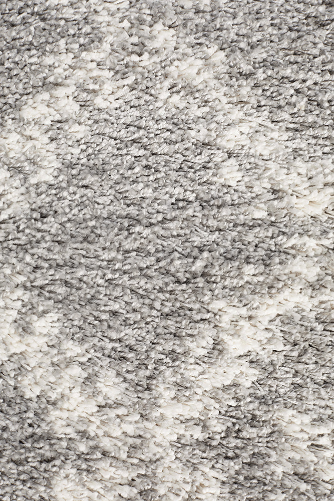Saffron Tribal Lattice Silver Runner Rug