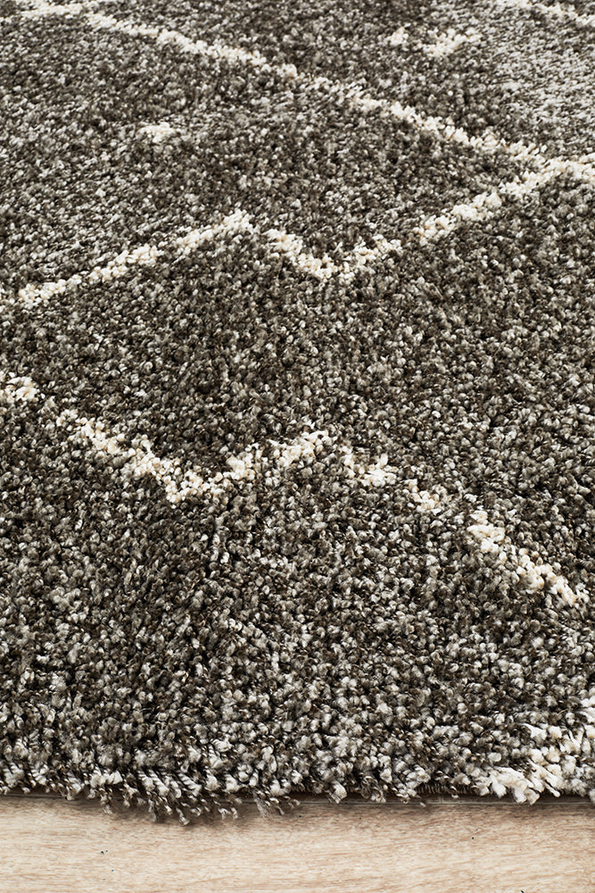 Saffron Tribal Abstract Grey Rug