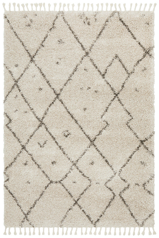 Saffron Tribal Abstract Natural Rug