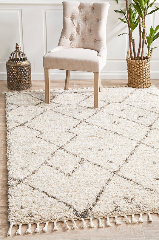 Saffron Tribal Abstract Natural Rug