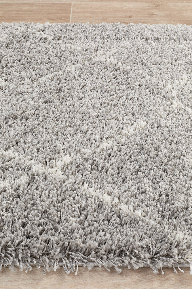 Saffron Tribal Abstract Silver Runner Rug