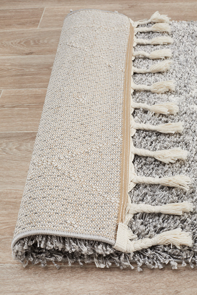 Saffron Tribal Abstract Silver Runner Rug