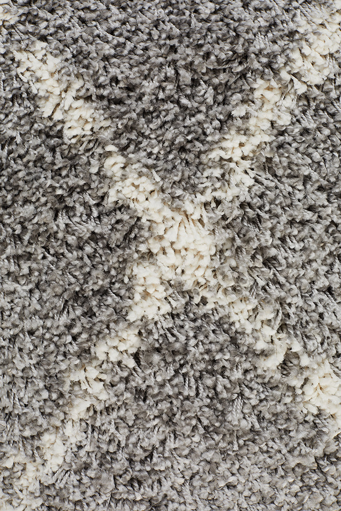 Saffron Tribal Abstract Silver Rug