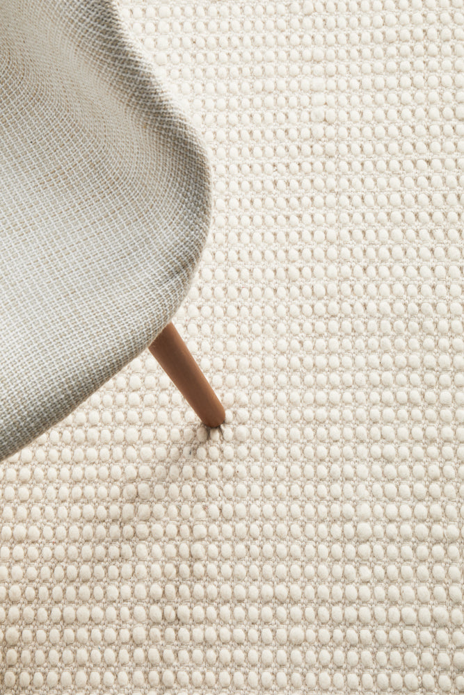 Skandinavian Skandi Weave White Rug
