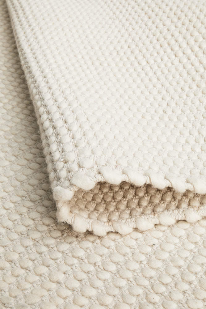 Skandinavian Skandi Weave White Rug