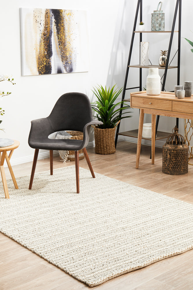 Skandinavian Skandi Braid Grey Rug
