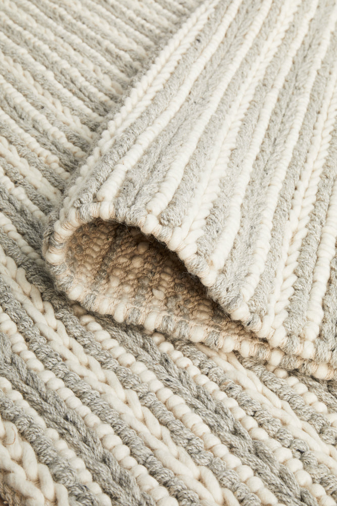 Skandinavian Skandi Braid Grey Rug