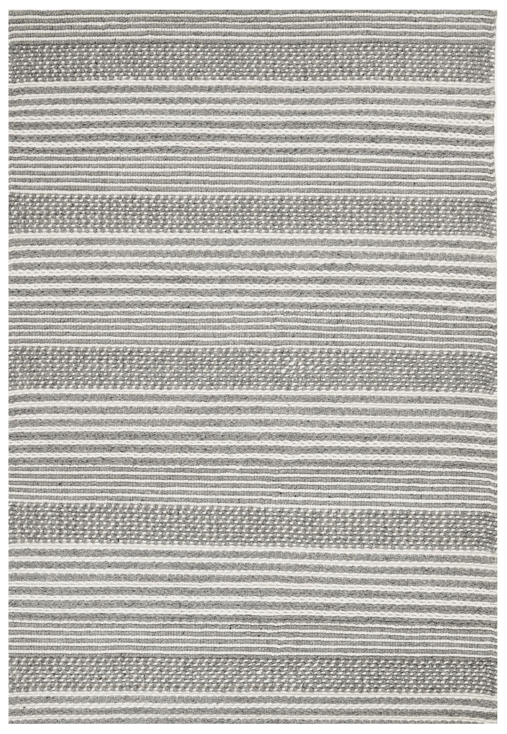 Skandinavian Skandi Multiple Weave Silver Rug