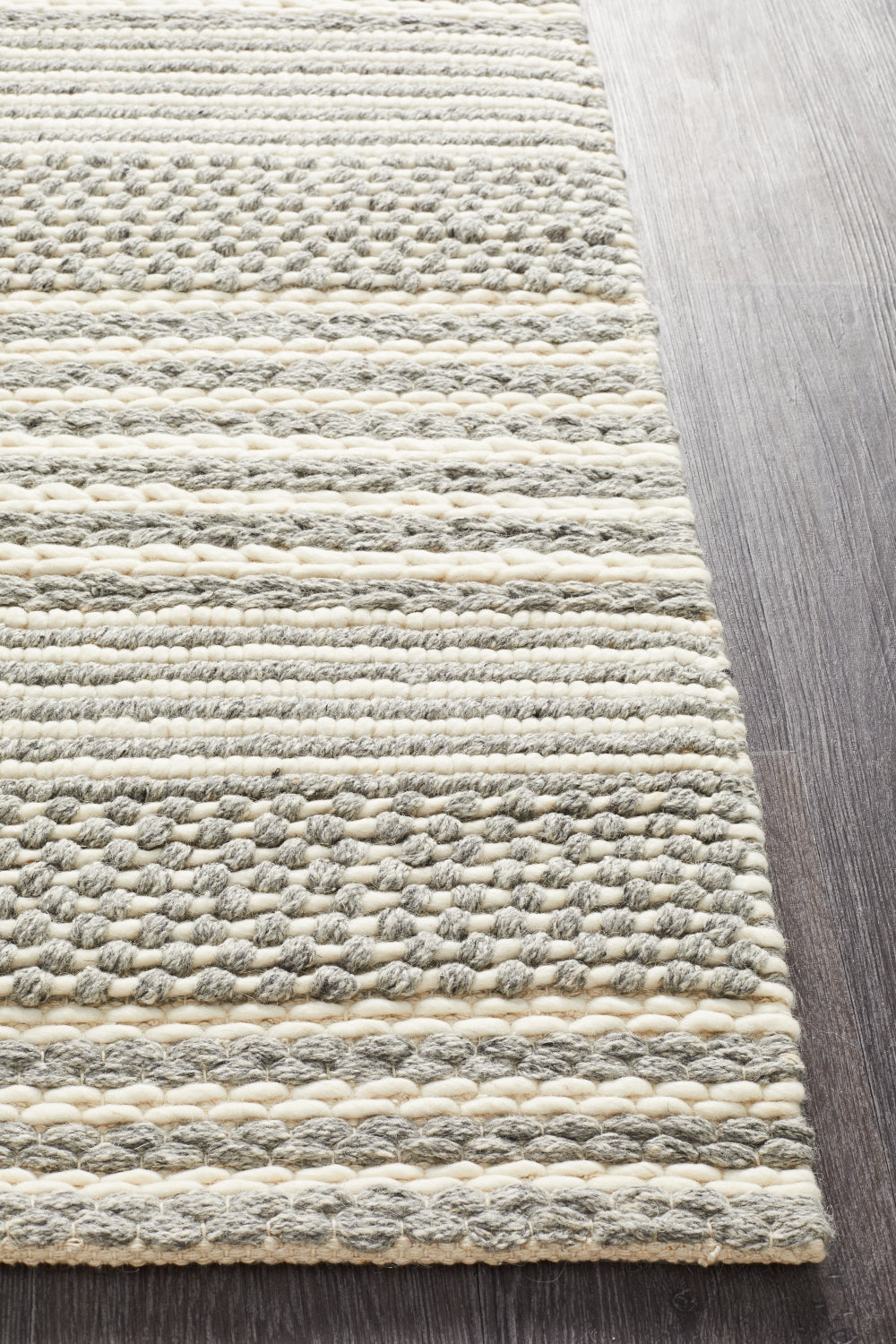 Skandinavian Skandi Multiple Weave Silver Rug