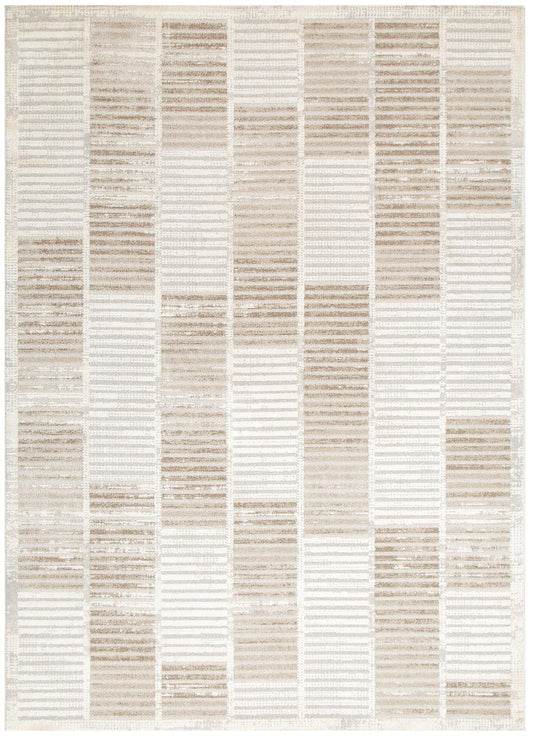 Trend Modern Stripes Grey and Beige Rug