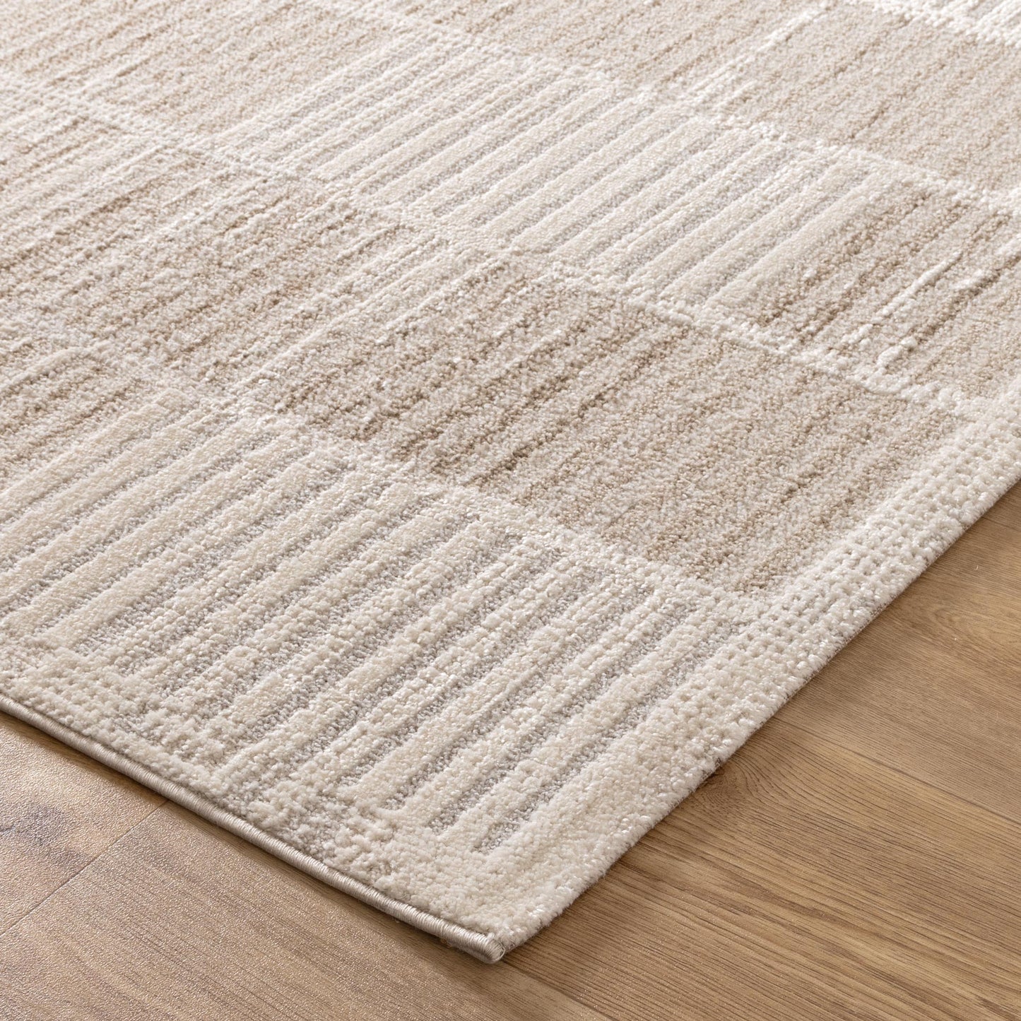 Trend Modern Stripes Grey and Beige Rug
