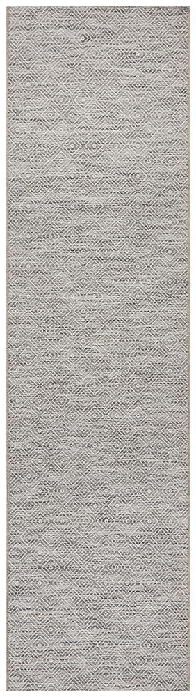 Terrace Diamond Natural Runner Rug