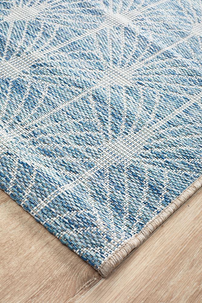 Terrace Nature Blue Runner Rug