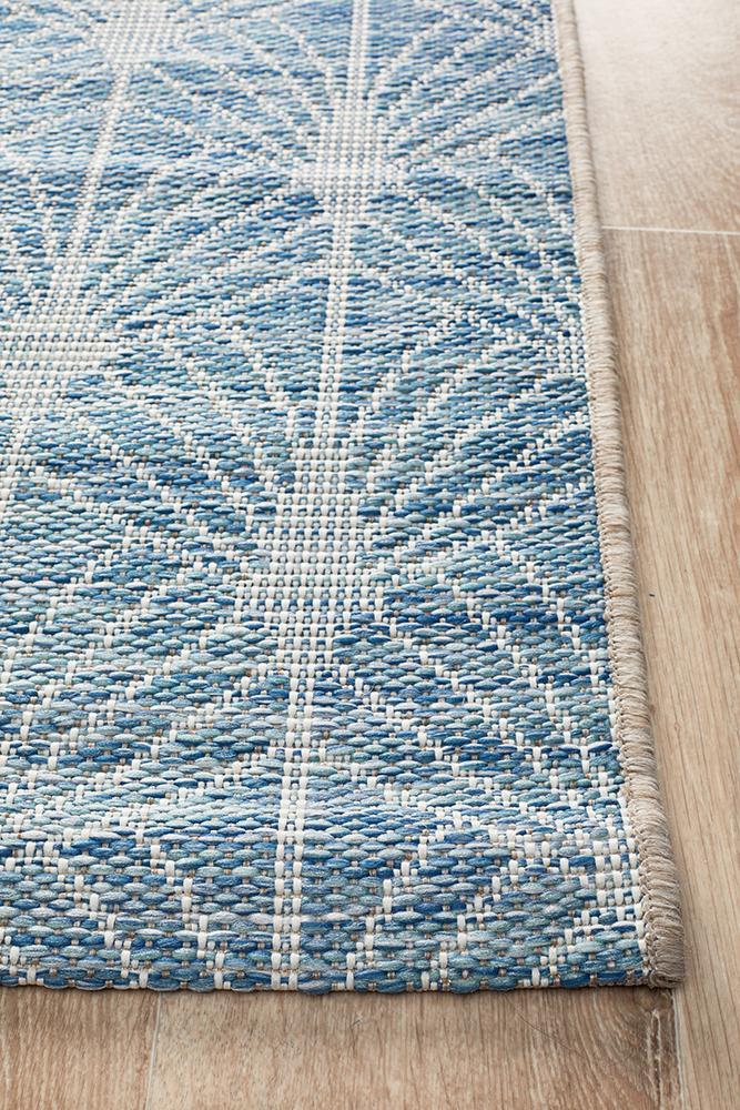 Terrace Nature Blue Runner Rug
