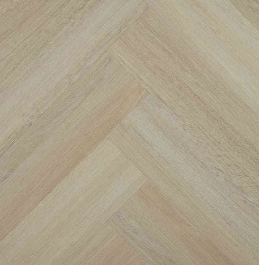 Easi Plank Herringbone Hybrid Flooring in Porcelain