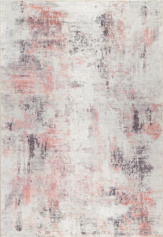 Abstract Celine Blush Washable Rug