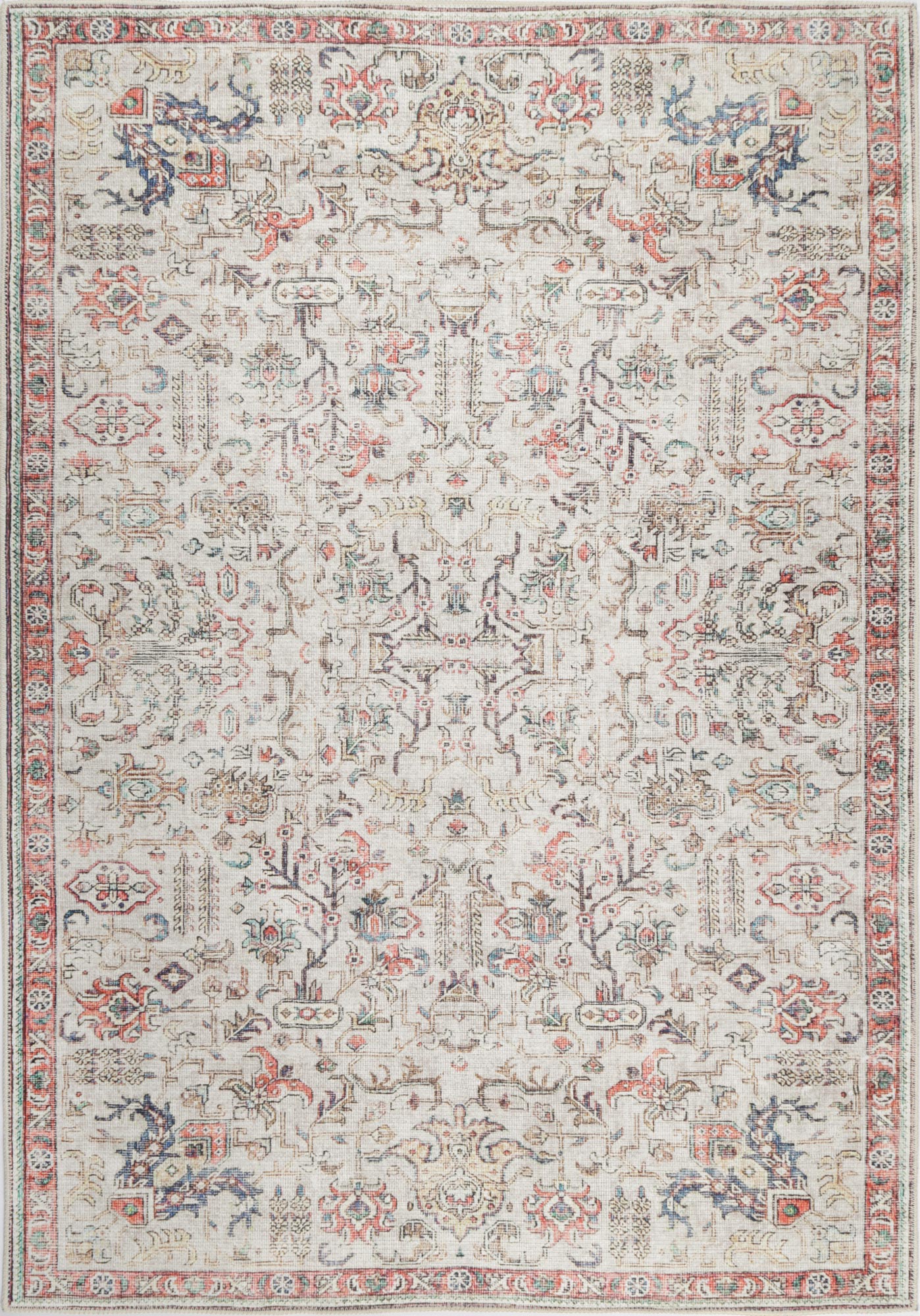 Vintage Wreath Multi Rug