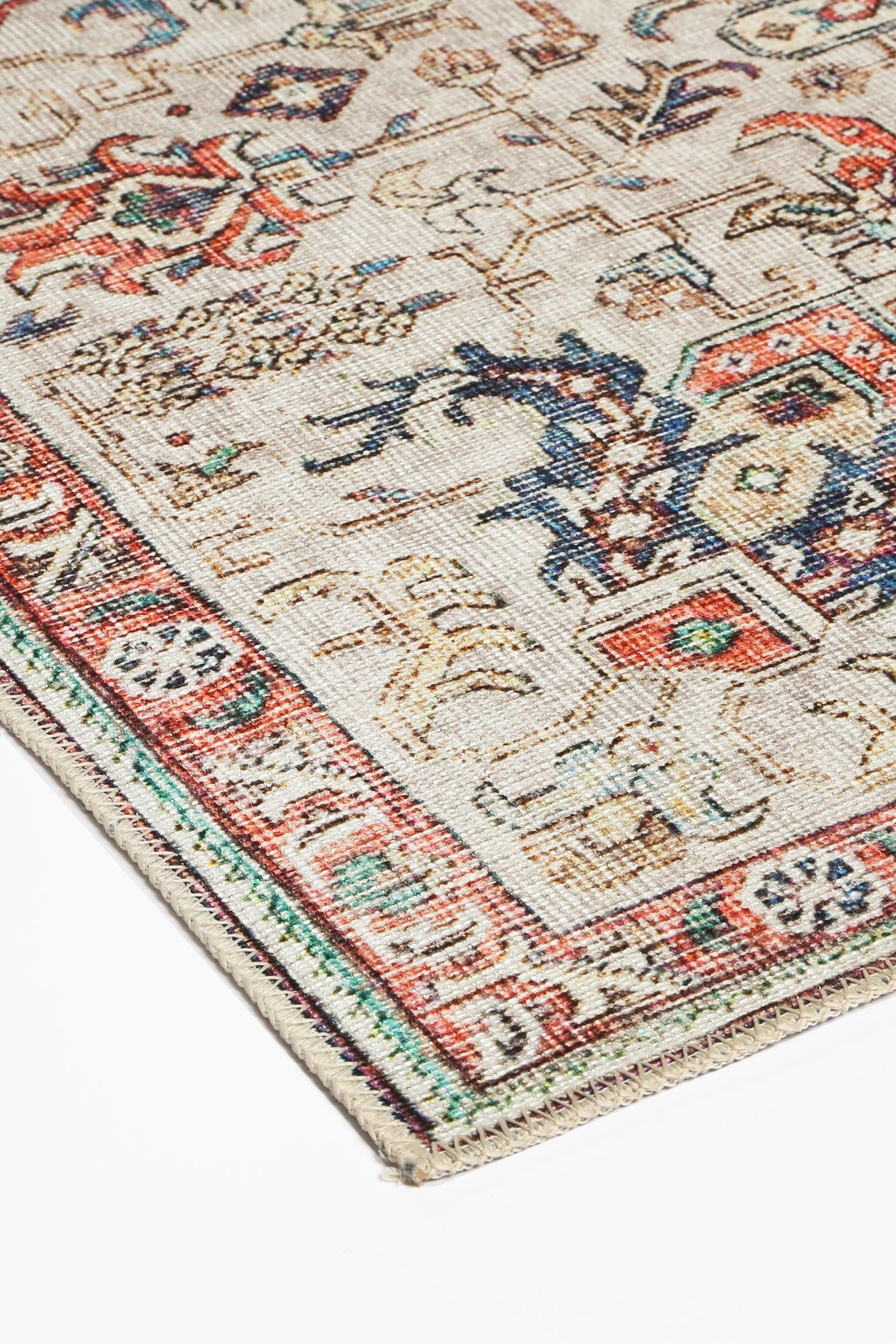Vintage Wreath Multi Rug