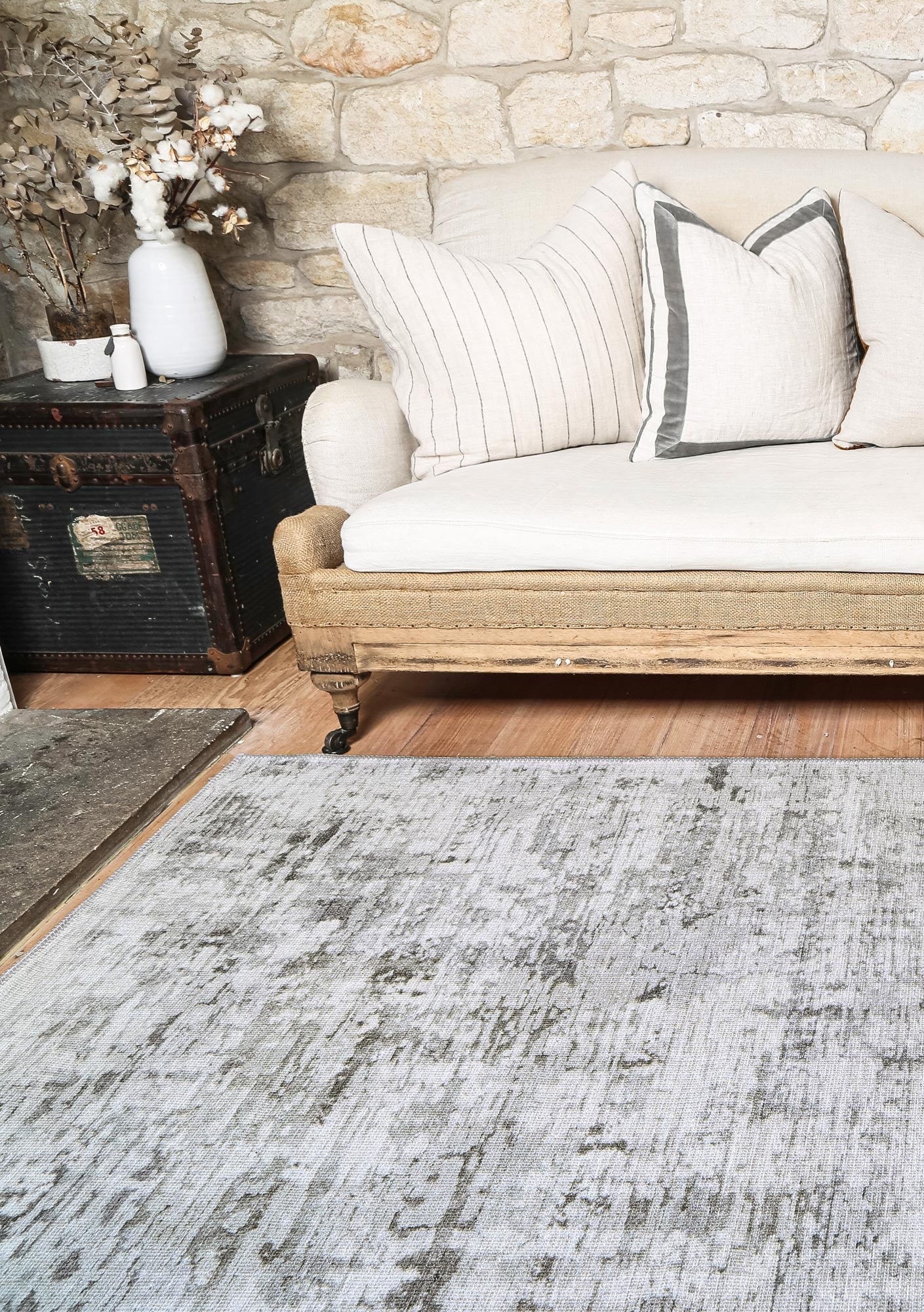 Abstract Evalina Grey Rug