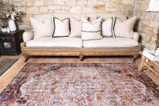 Distressed Vintage Derya Multi Area Rug