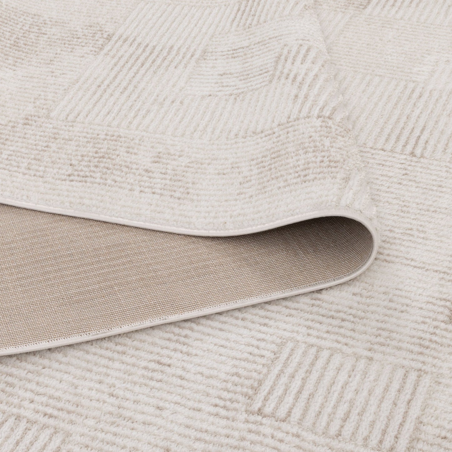 Wellington Distressed Shapes Beige Rug