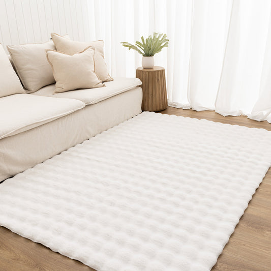 Purity Machine-Washable Rug White