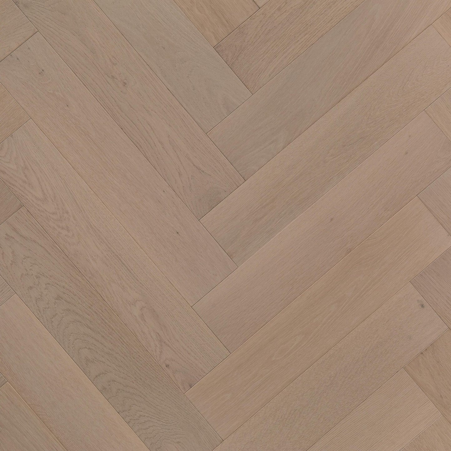 Pronto Engineered Oak Flooring - Herringbone Washed Pebble
