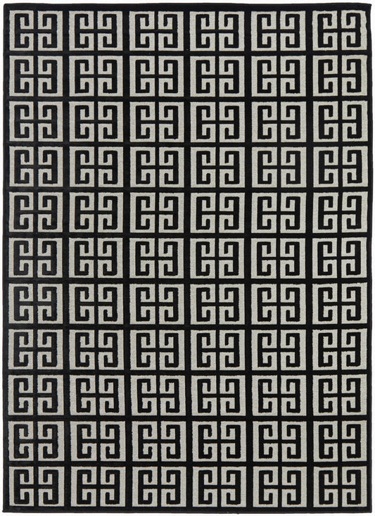York Brenda Black & Gold Rug