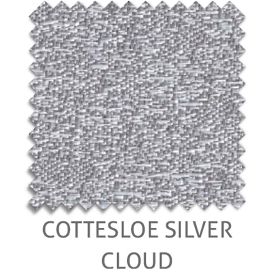 Cottesloe Light Filtering light filtering blind fabric in Silver Cloud