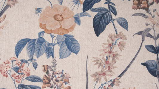Hathaway curtain fabric in Delft