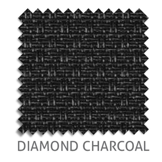 Diamond 5% sunscreen blind fabric in Charcoal