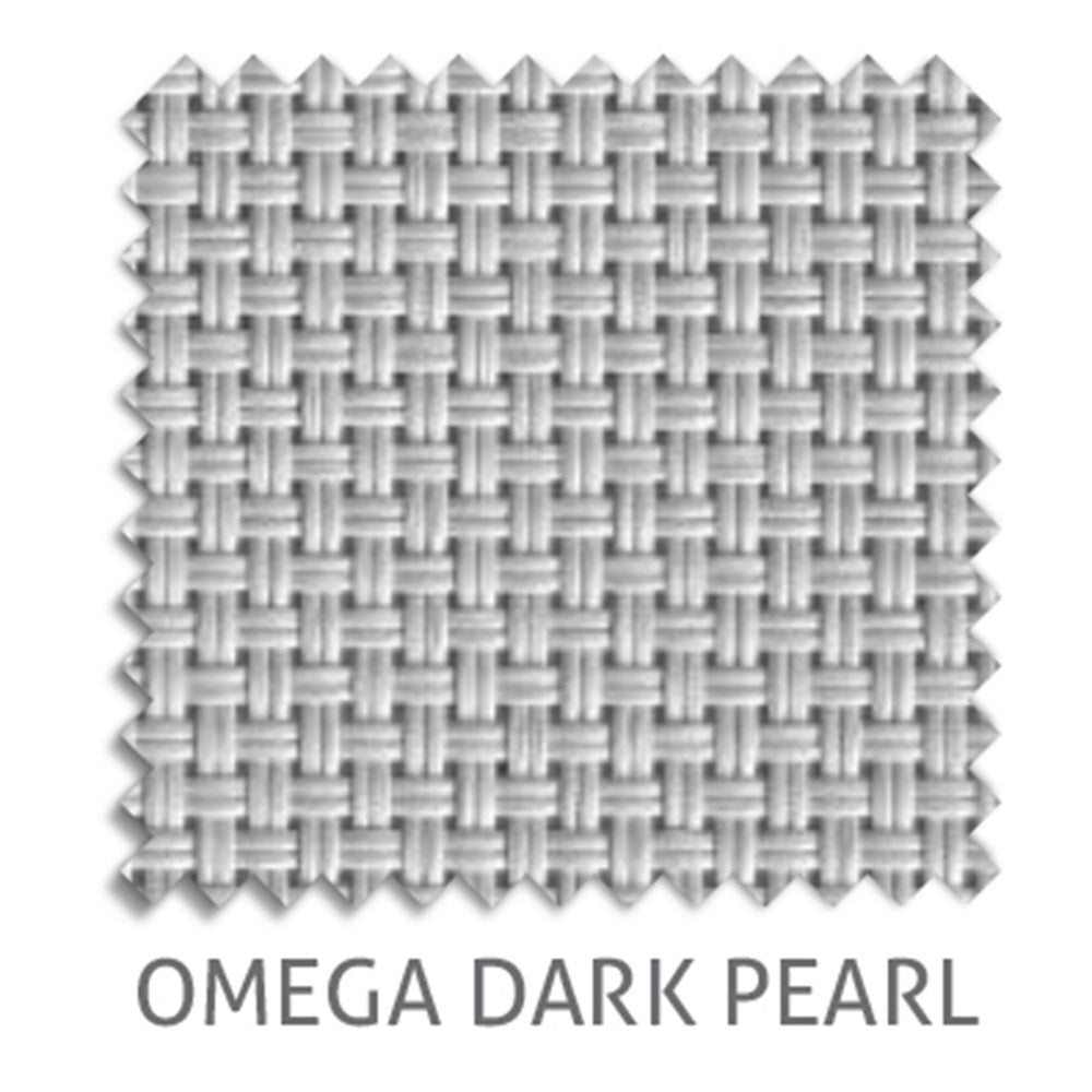 Omega 10% sunscreen blind fabric in Dark Pearl