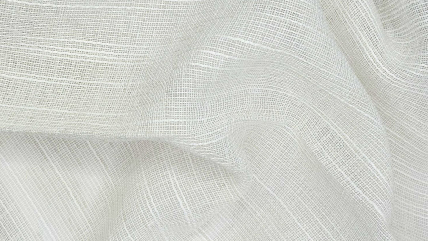 Canale curtain fabric in Parchment
