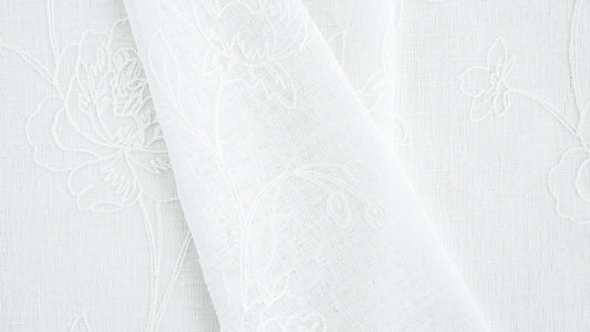 Carina curtain fabric - Pearl