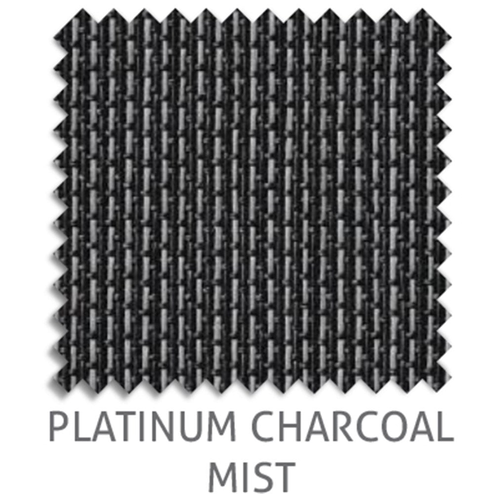 Platinum 3% sunscreen blind fabric in Charcoal Mist