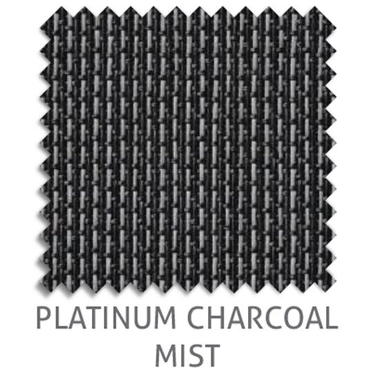 Platinum 3% sunscreen blind fabric in Charcoal Mist