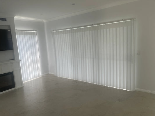 Luxx Shades installed across a wide sliding door in a Sydney living area