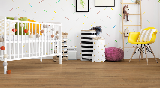 Voyager Vinyl Plank 5mm - Orion Spotted Gum – room scene 1