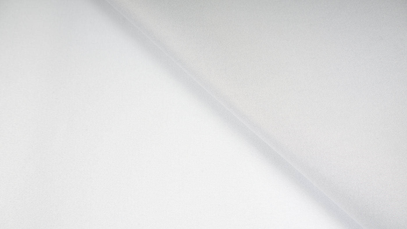 Blanco curtain fabric in White and Chalk