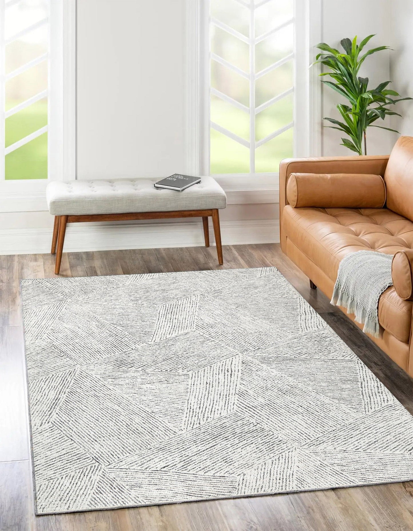 Alpine Monochrome Washable Rug