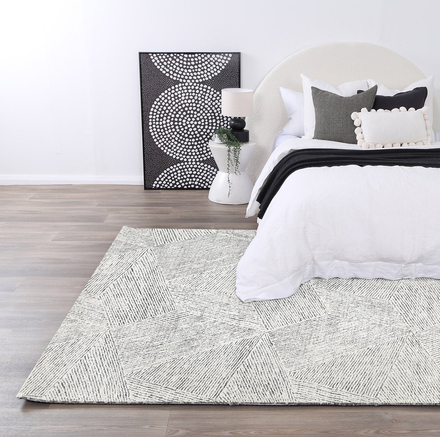 Alpine Monochrome Washable Rug