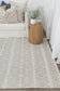 Copacabana Chevron Light Grey Wool Rug