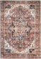 Distressed Vintage Cezanne Terracotta Area Rug