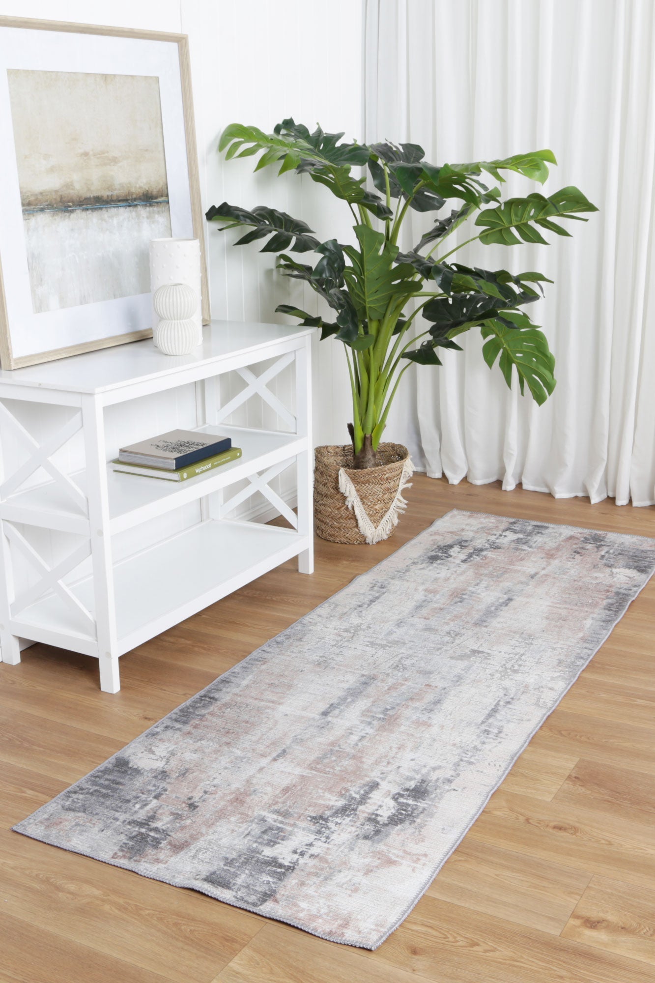 Twilight Neutral Washable Runner