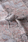 Annabel Distressed Vintage Terracotta & Sky Blue Rug (with fringe)