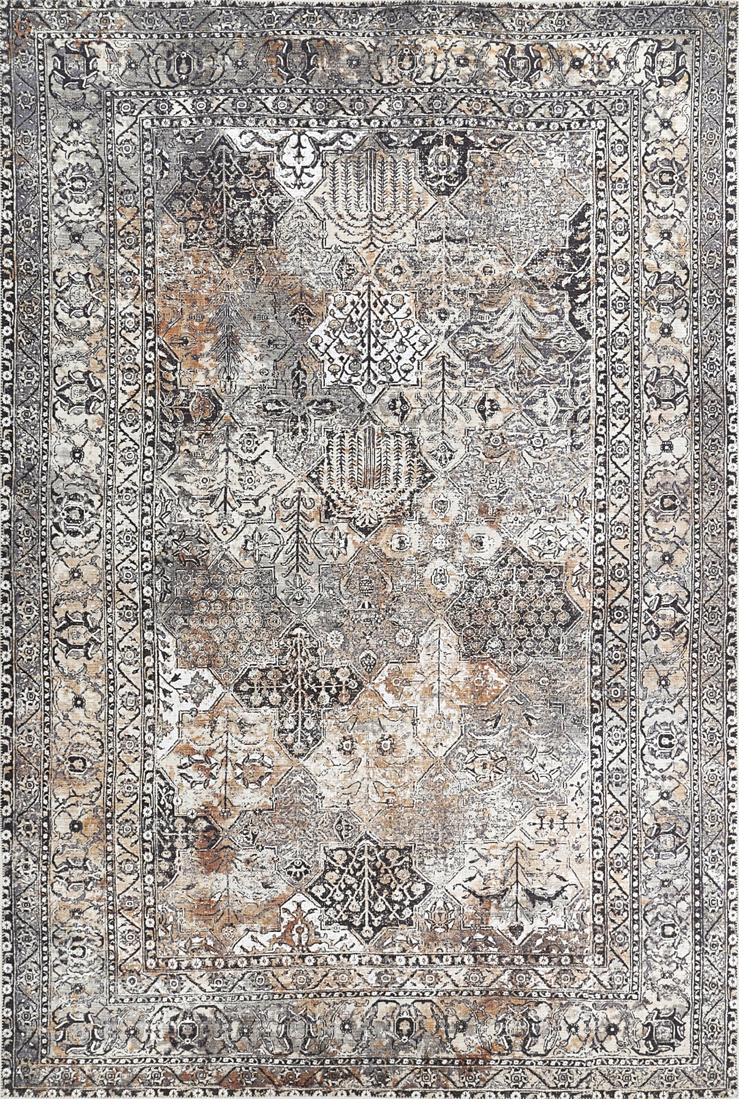 Vintage Tanner Neutral Washable Rug