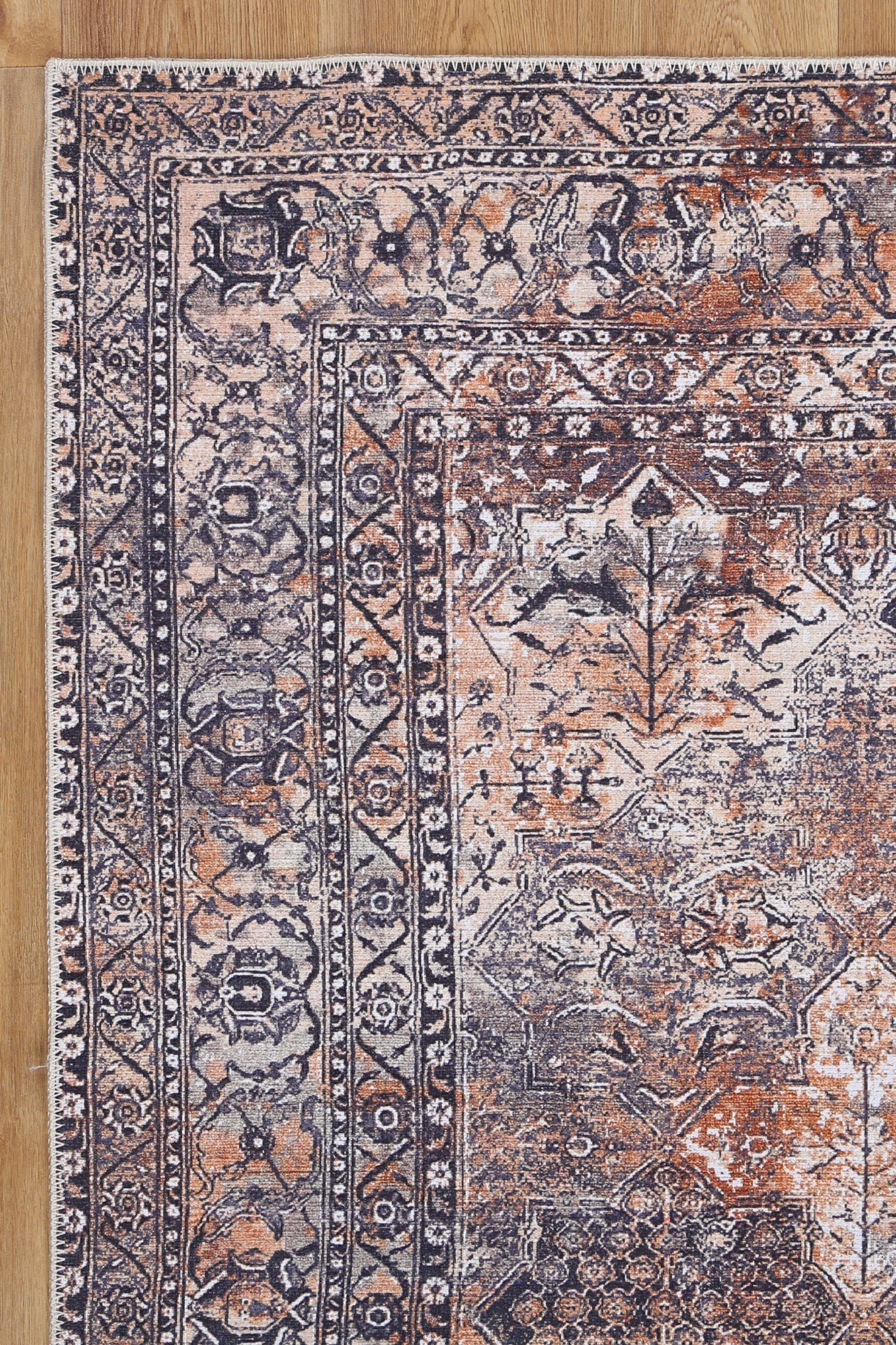 Vintage Tanner Neutral Washable Rug