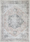 Distressed Vintage Cezanne Blush Washable Rug