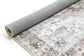 Distressed Vintage Cezanne Blush Washable Rug